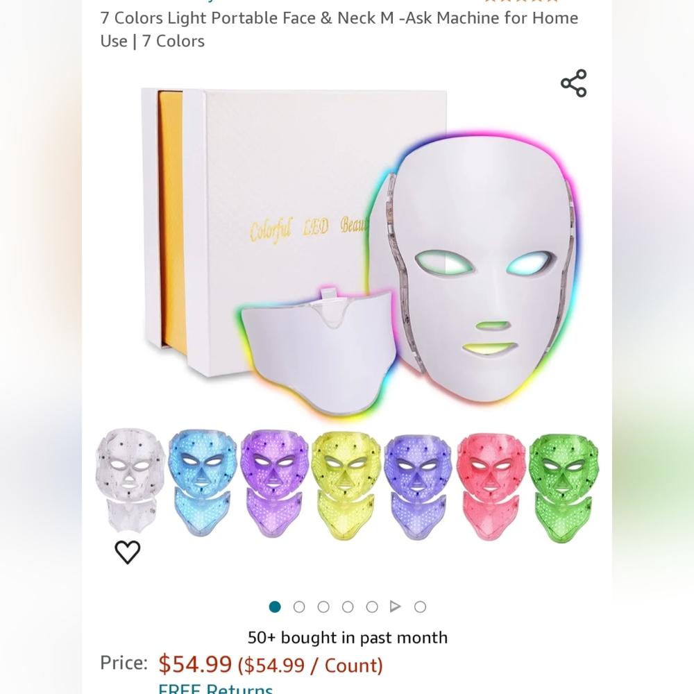 Face & Neck Mask - White